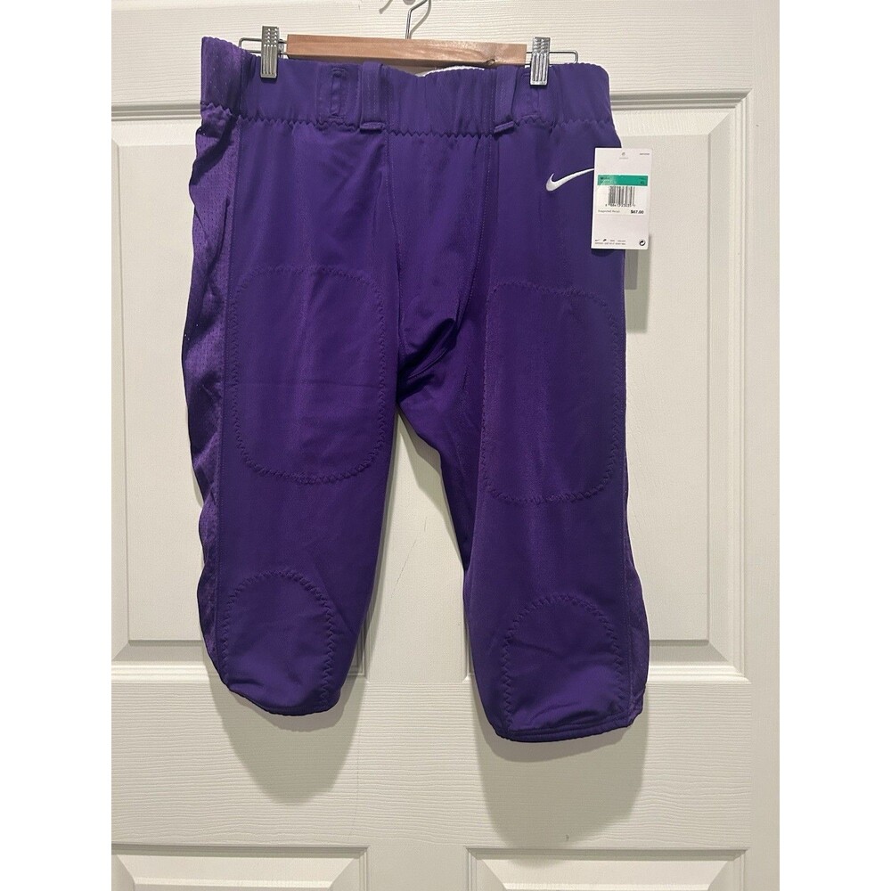 Men's NIKE Team Football Pants Practice - Purple - Performance - Size XL - NWT